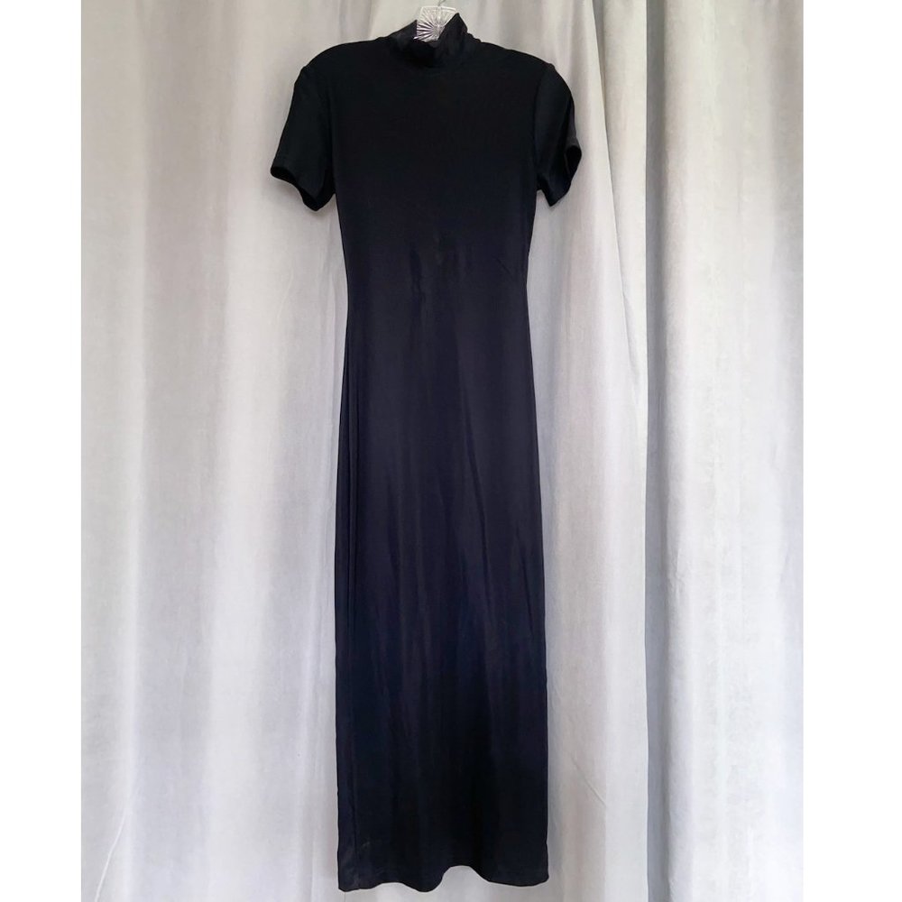 Nordstrom Black Maxi High Neck Dress